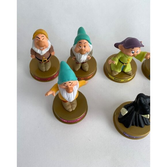 2002 Disney McDonalds Snow White 7 Dwarves Witch Happy Meal Toys - Picture 5 of 7